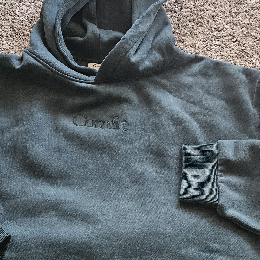 Women's Or Mens's Teal CozyFit Hoodie And Sweatpant Set. Comfrt Brand - Picture 7 of 7